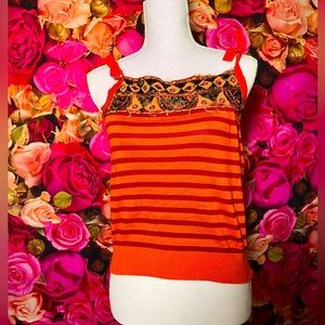 Philosophy di Alberta Ferretti striped sleeveless top